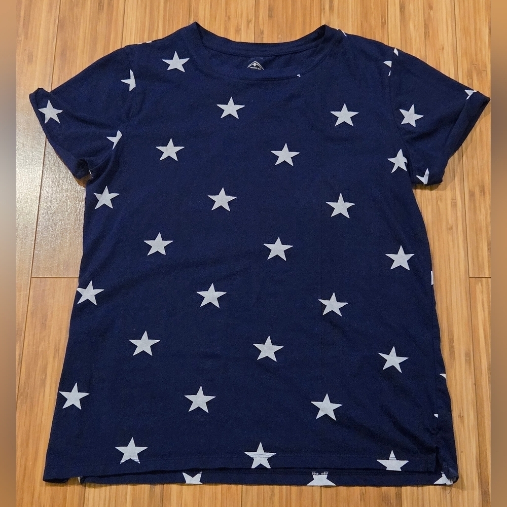 St. John's Bay Dark Blue Star Tee